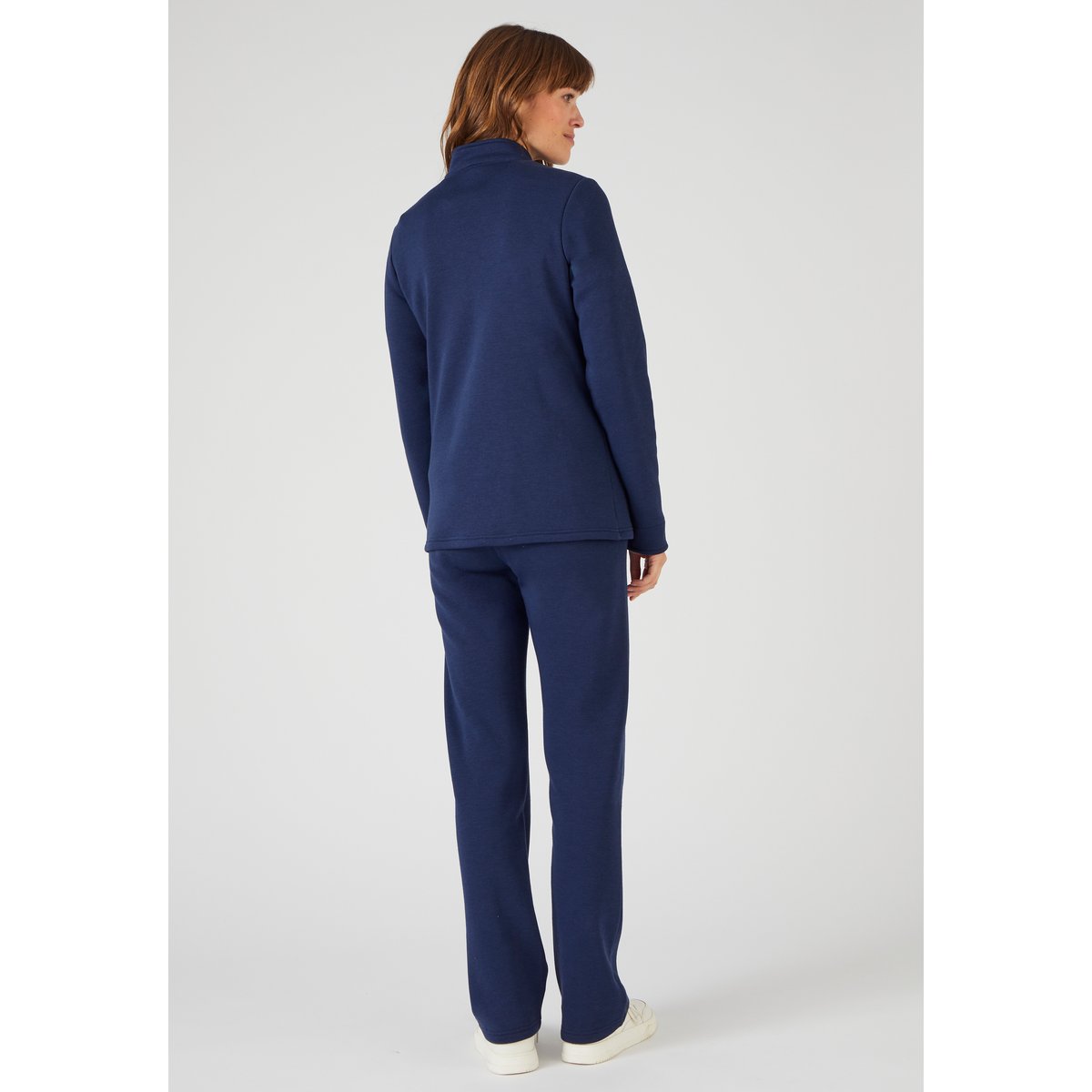 Ensemble détente en molleton + T-shirt offert bleu marine, DAMART