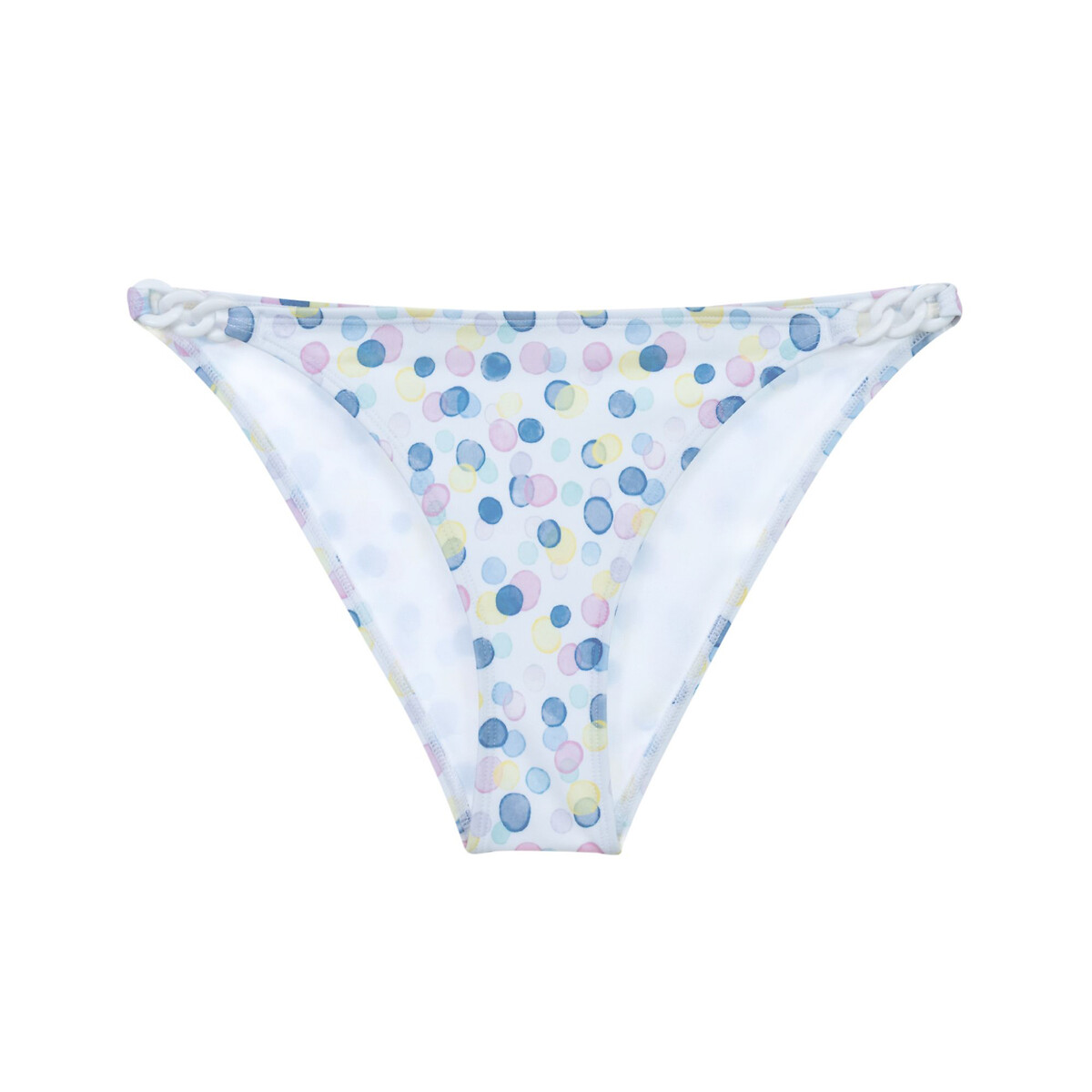 Mesola Bikini Bottoms polka dot print/white background, DORINA