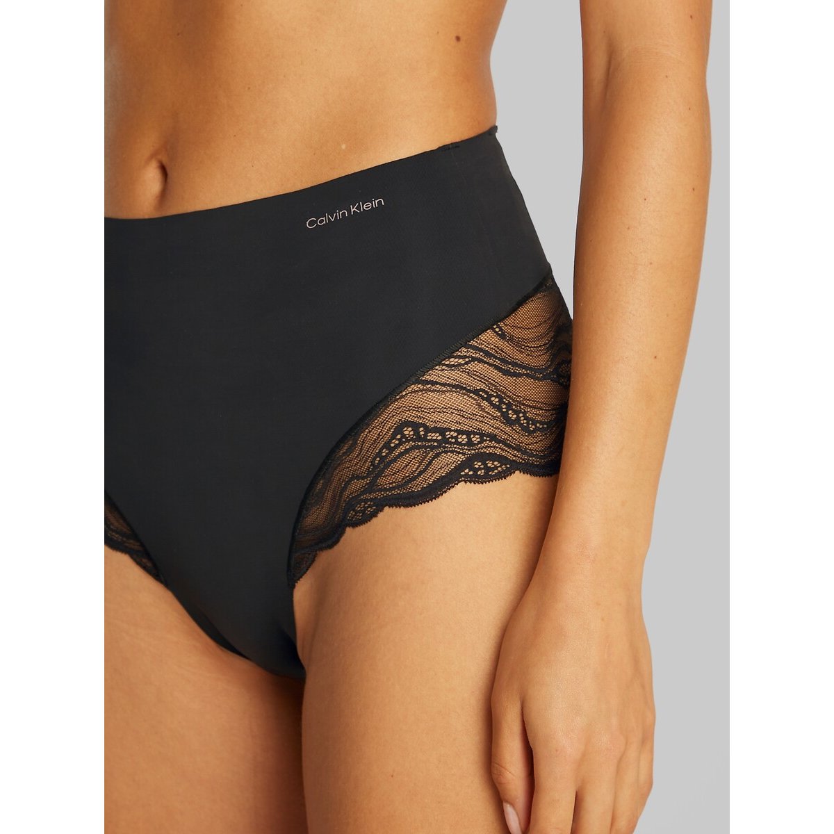 Culotte haute Sensual Stretch Lace noir, CALVIN KLEIN UNDERWEAR