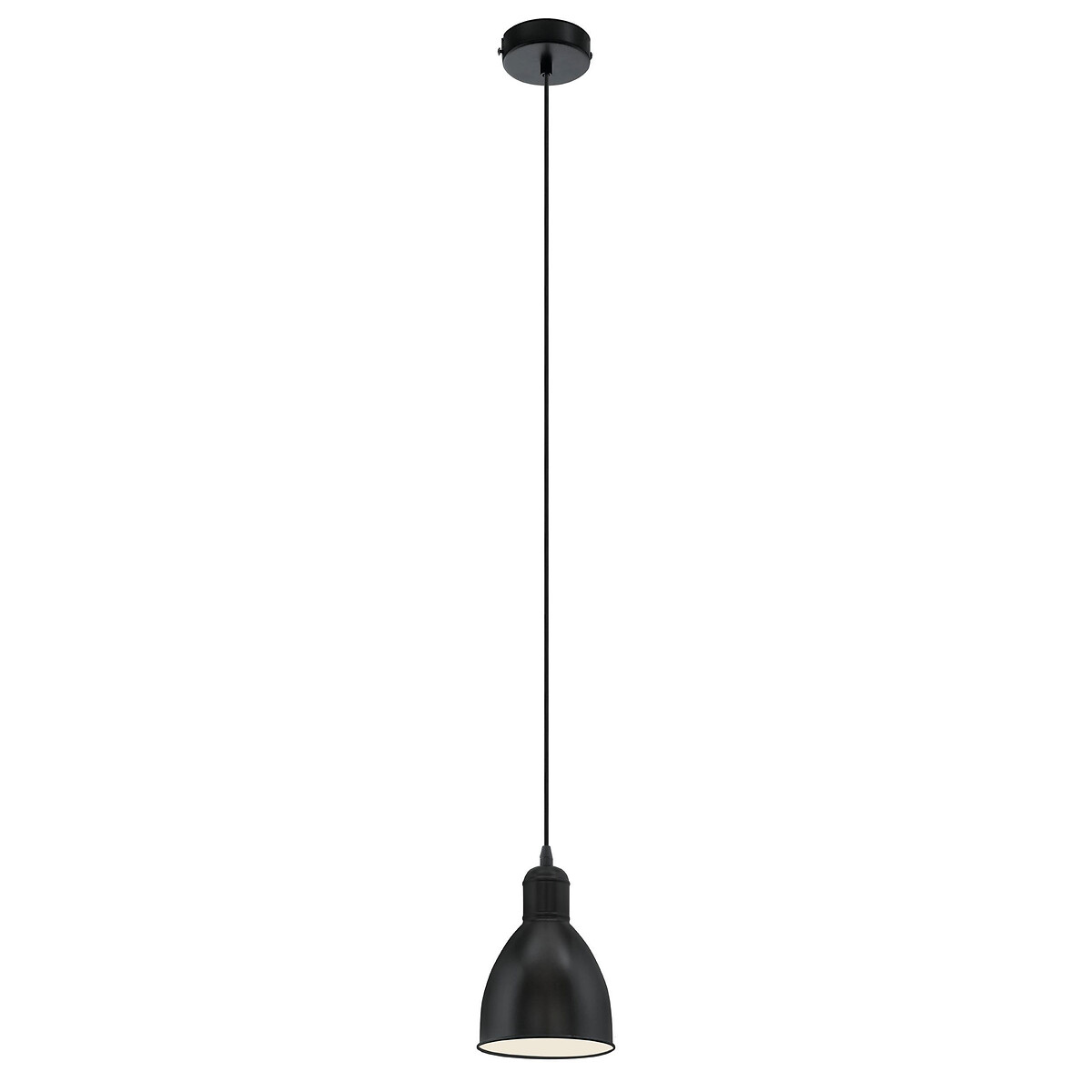 Candeeiro de teto Priddy, EGLO preto/branco, EGLO