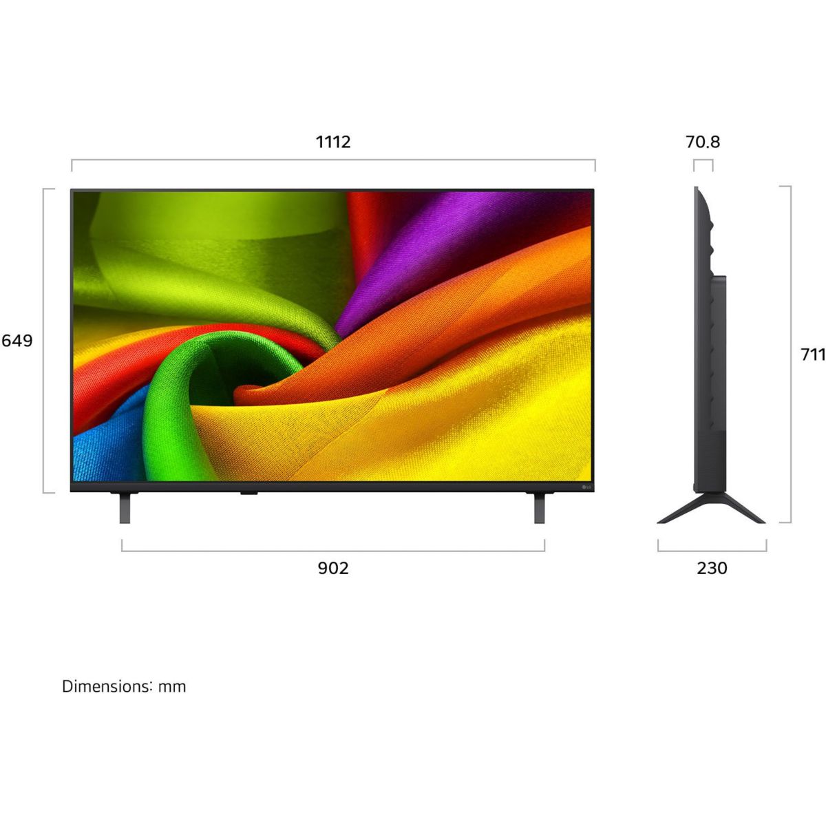 TV LED 50NU850B6 (2026) 50" (127 cm) noir, LG