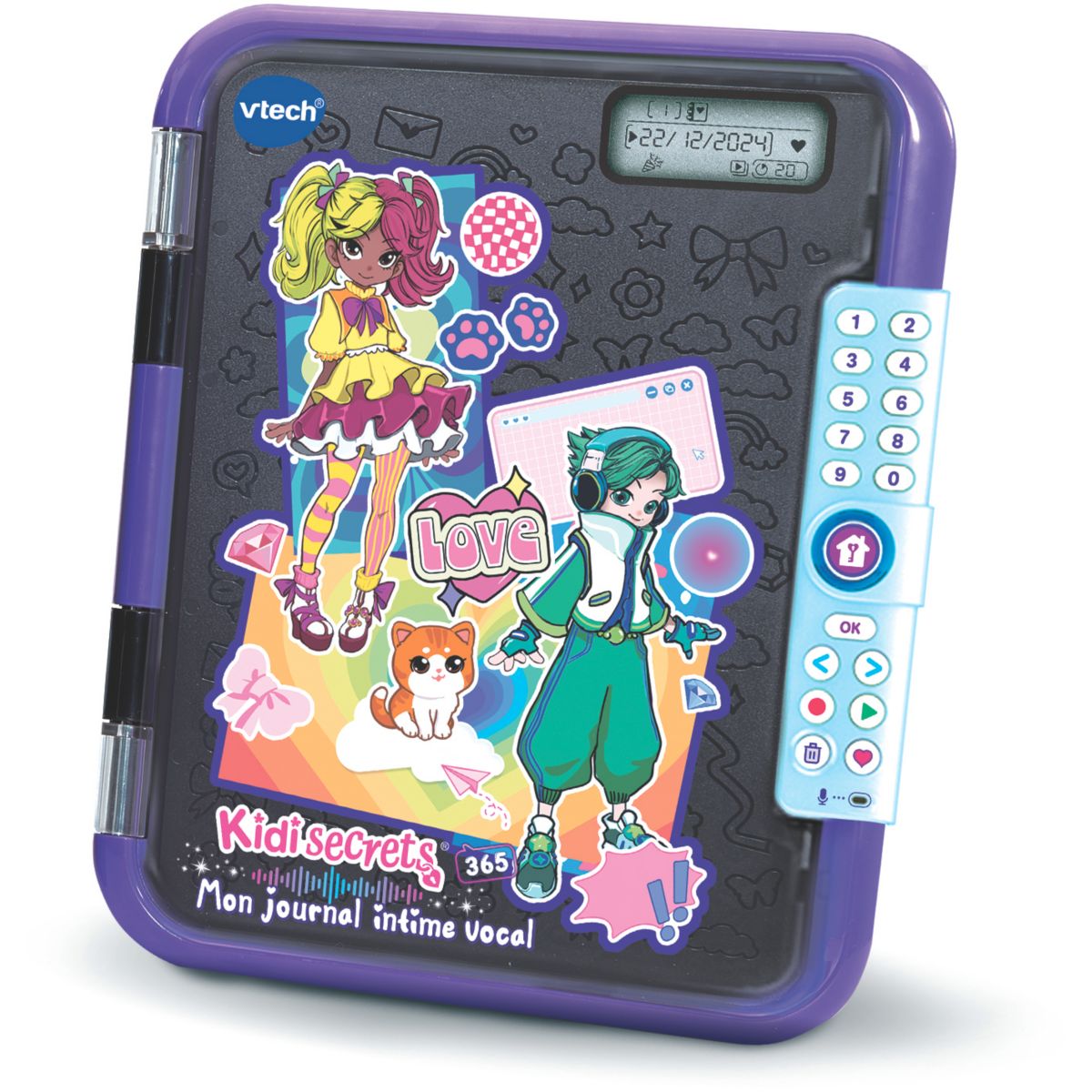 Jeu éducatif KidiSecrets365-Mon journal intime noir noir, VTECH