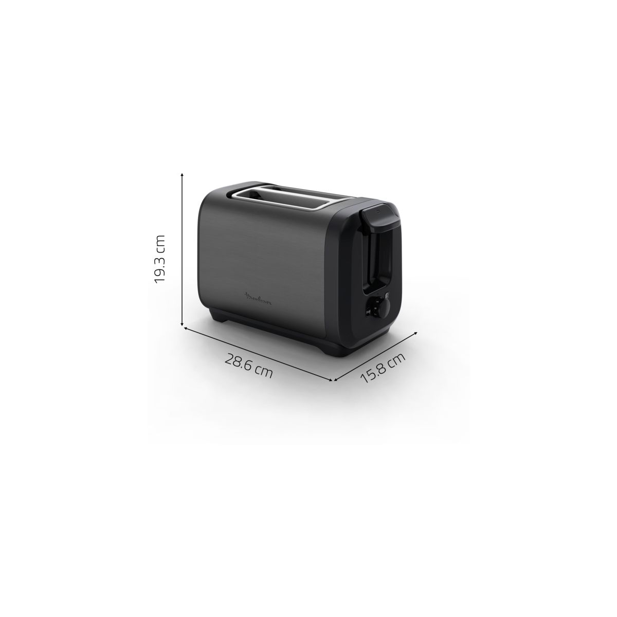 Grille-pain LT5S08E0 Subito Noir couleur unique, MOULINEX