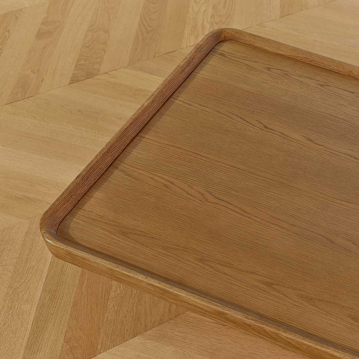 Longue table basse style contemporain en chêne SHERYL marron, ROBIN DES BOIS