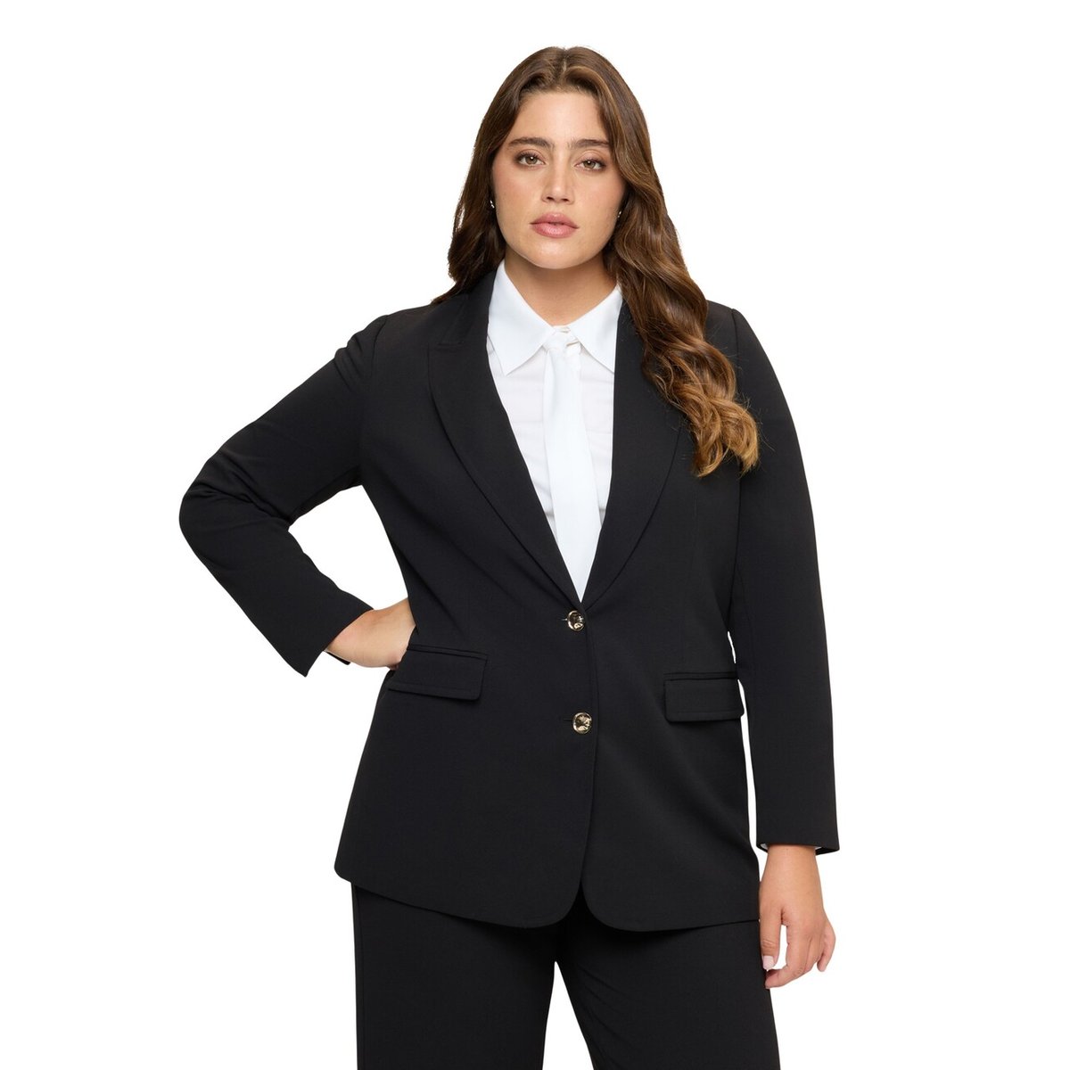 Blazer structuré noir, FIORELLA RUBINO