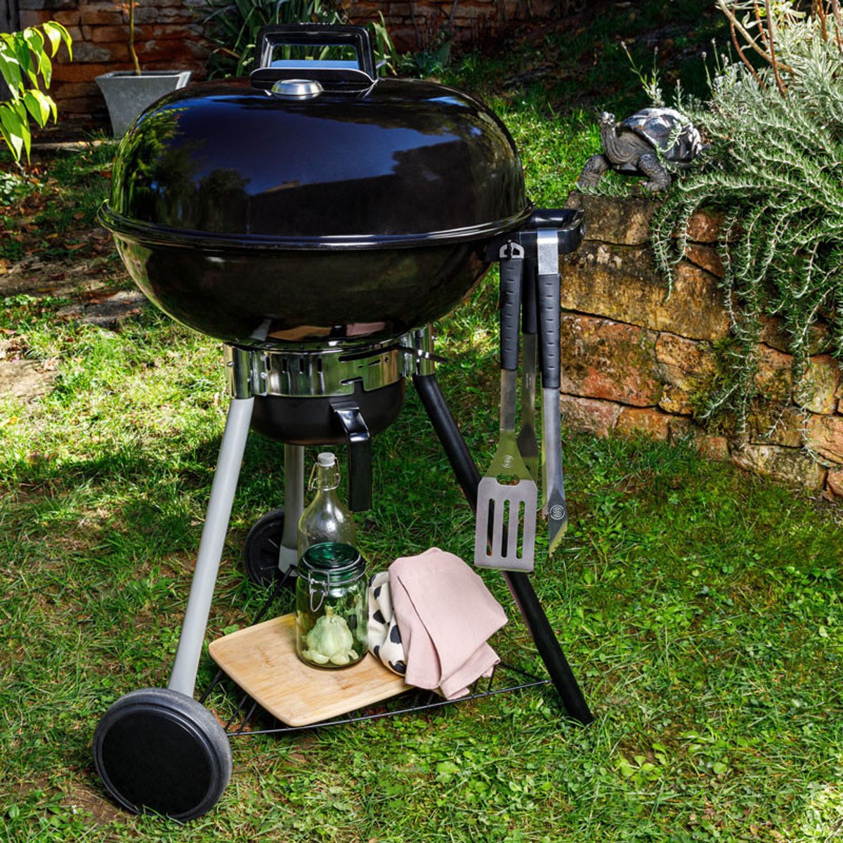 Barbecue à charbon pour 12 personnes noir, SOMAGIC