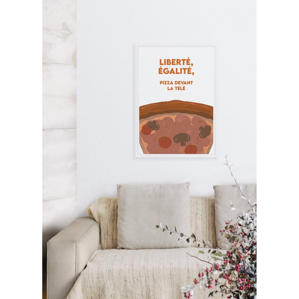 Affiche Liberté Égalité blanc, L'AFFICHERIE