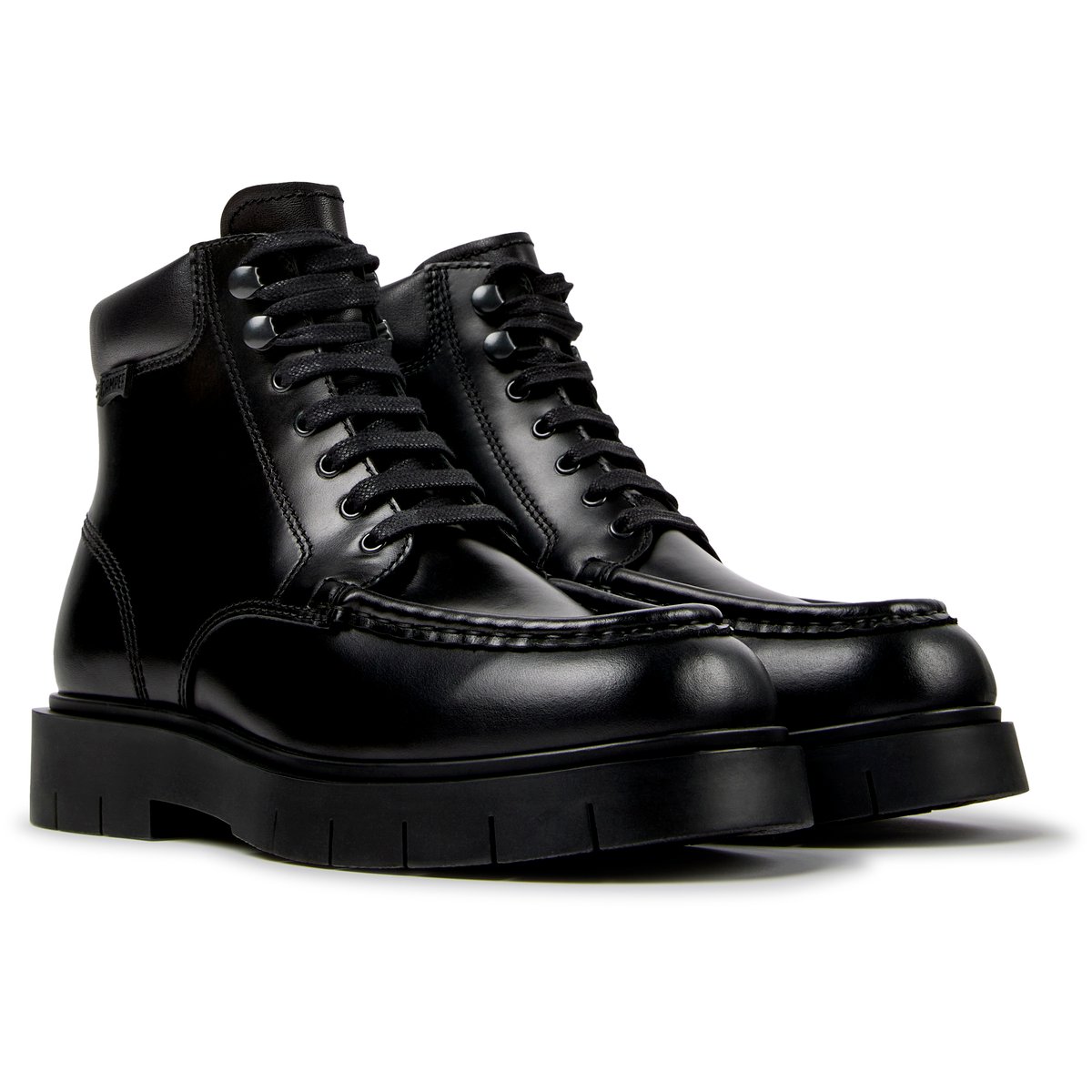 Bottines acets Alaro Smooth Leather noir 002, CAMPER