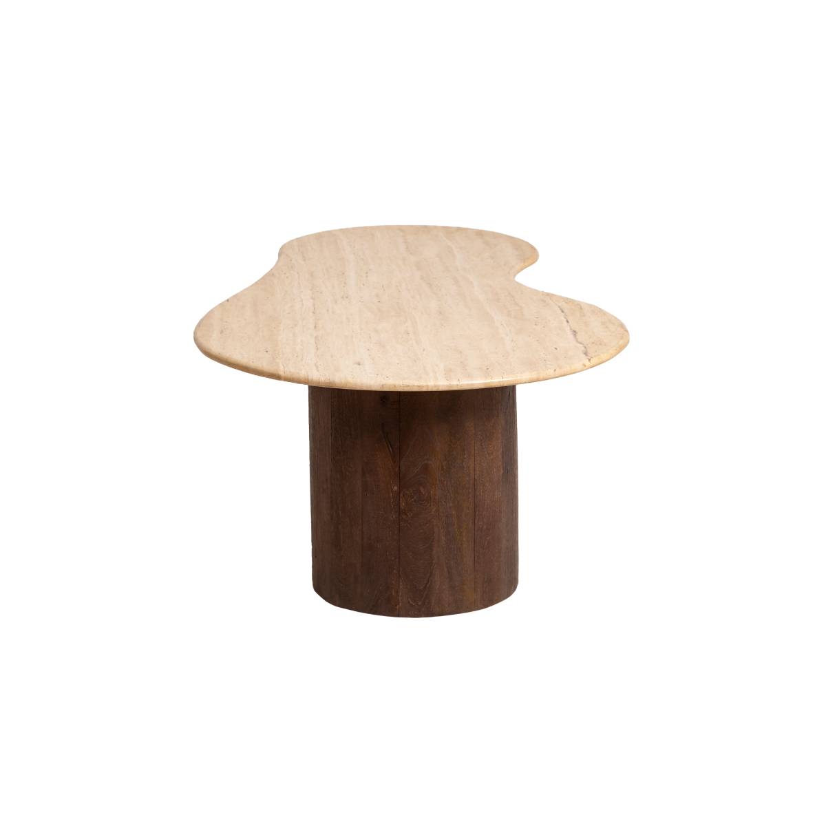 Table basse en bois de manguier CAROLA bois foncé, MADE IN MEUBLES 