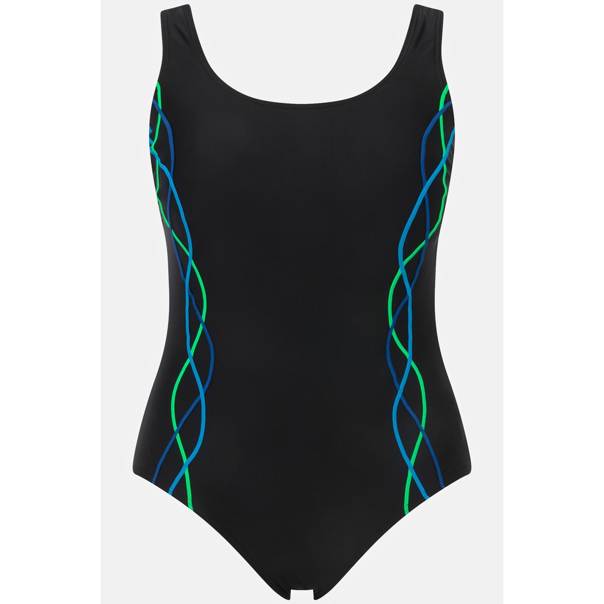 Maillot de bain, passepoils noir, ULLA POPKEN