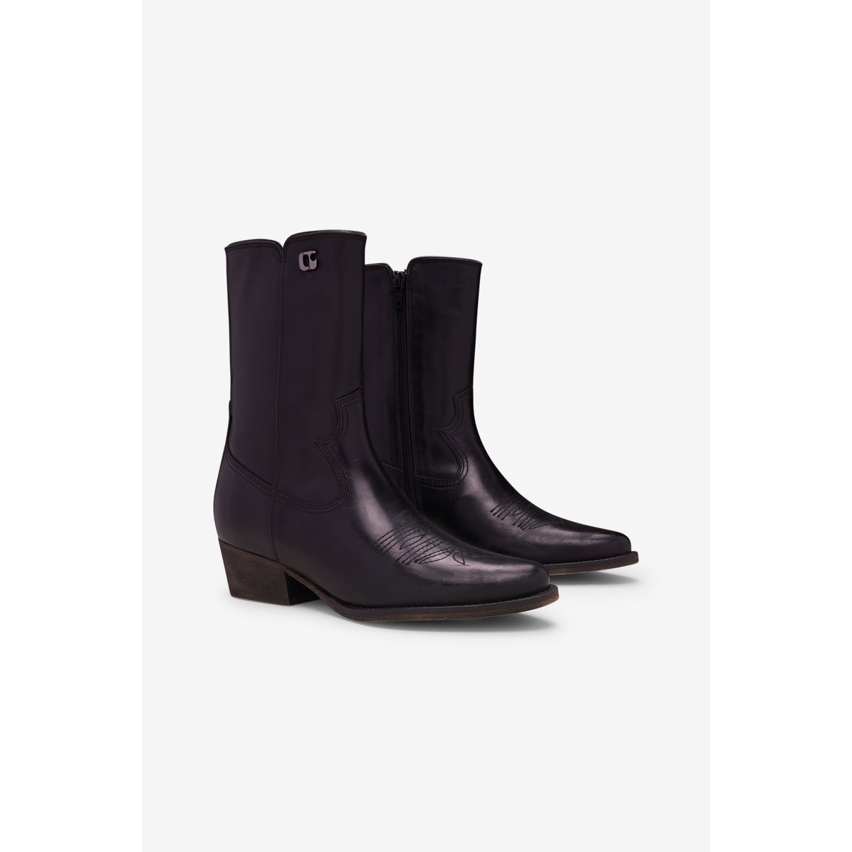 Bottines Austins leather black, LE TEMPS DES CERISES