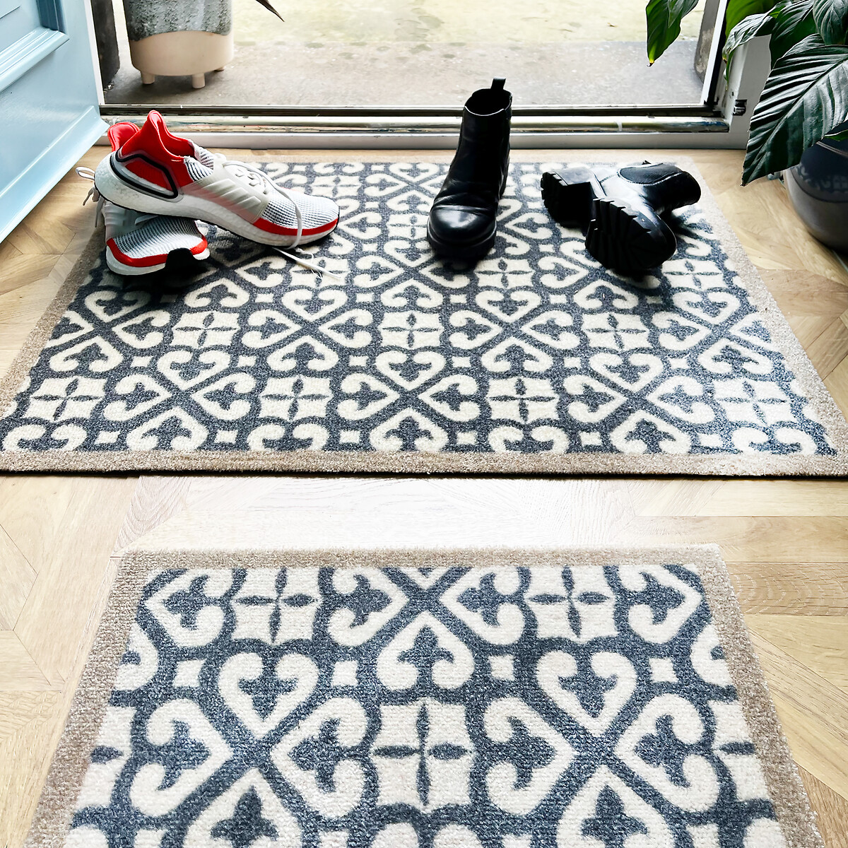 Harlequin Tile Indoor Doormat blue, MY MAT