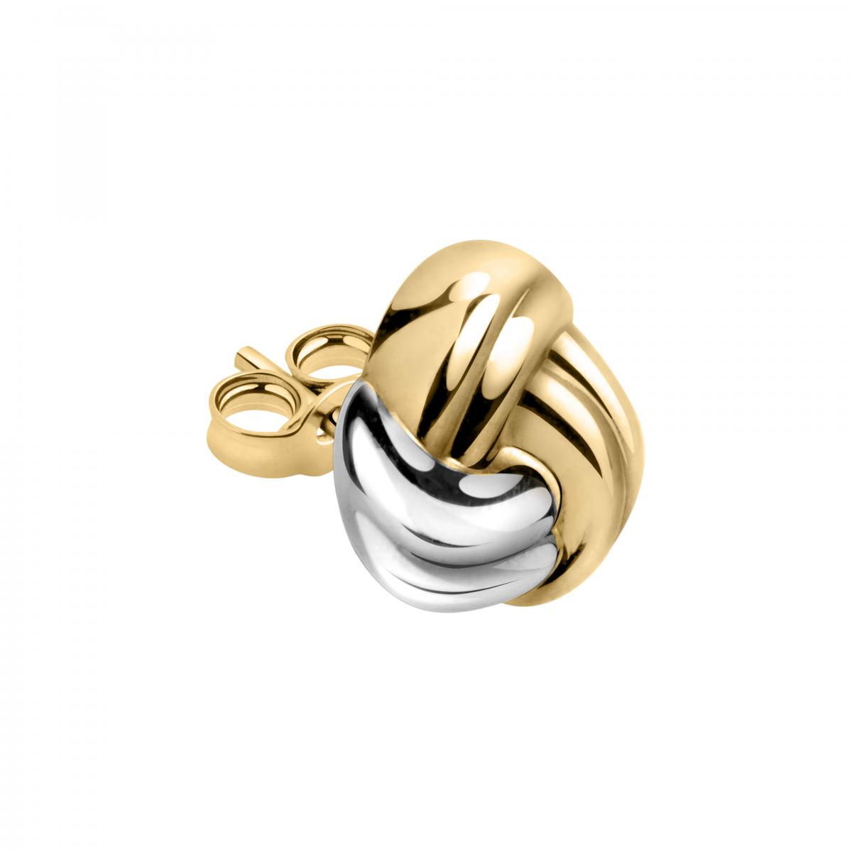 Boucles D'oreilles En Or Jaune 750 Classic or jaune, BLUESPIRIT