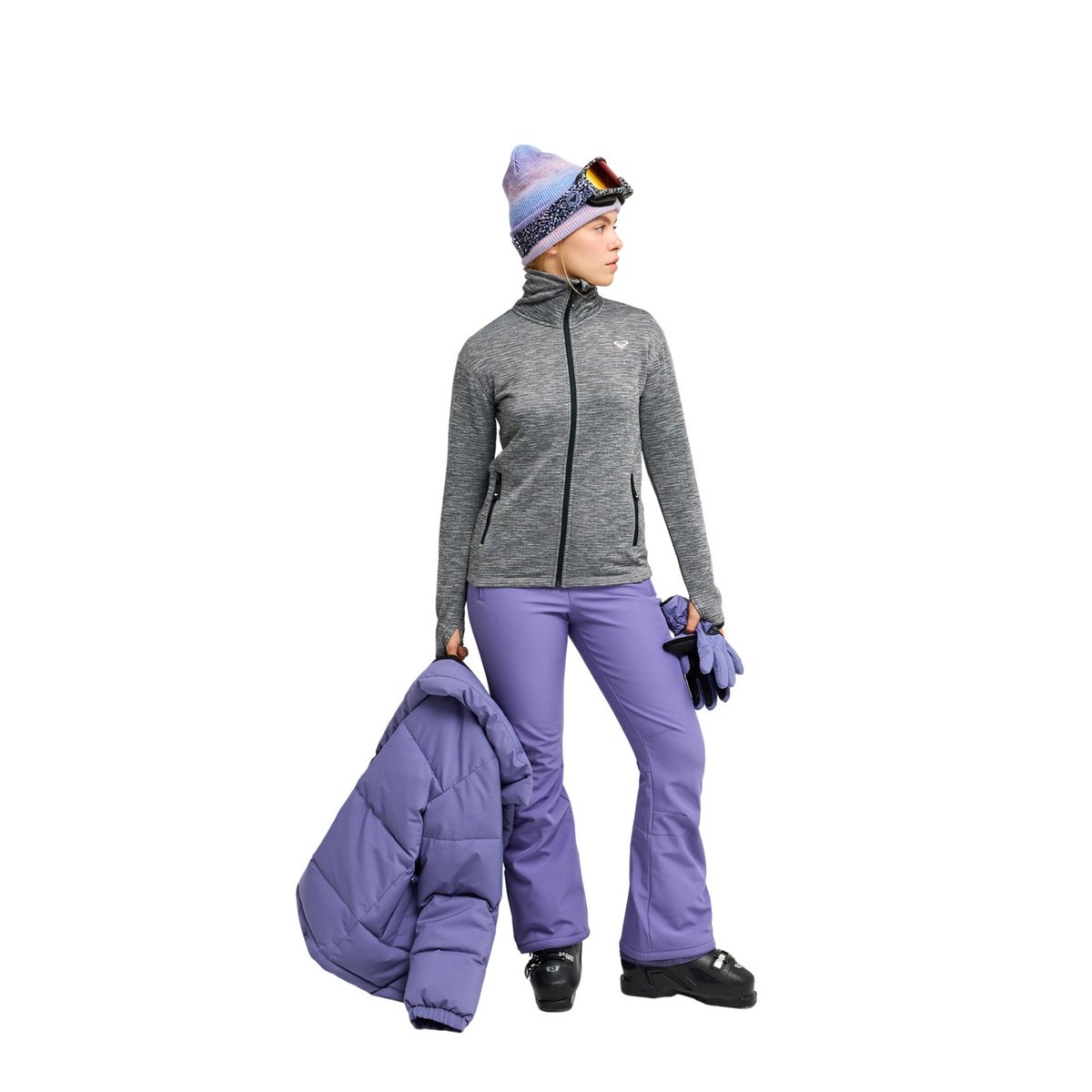 Haut technique intermédiaire SNOWSTRIDE FULL. noir true black, ROXY