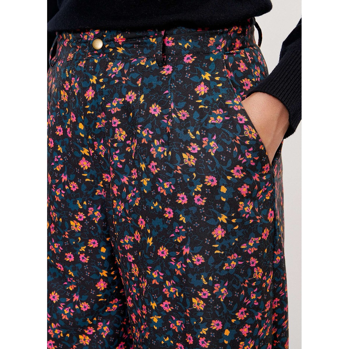 Pantalon fluide ample BALDUR noir hindi, LA FIANCÉE