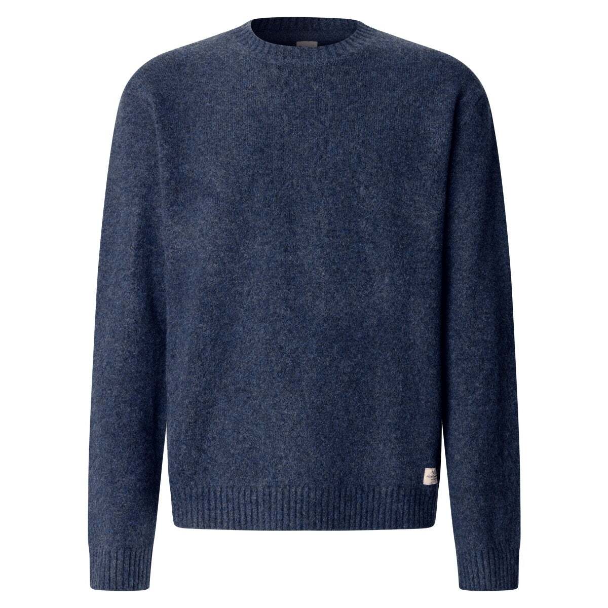 Pull Col Rond En Maille Coupe Casual bleu mer, PEPE JEANS