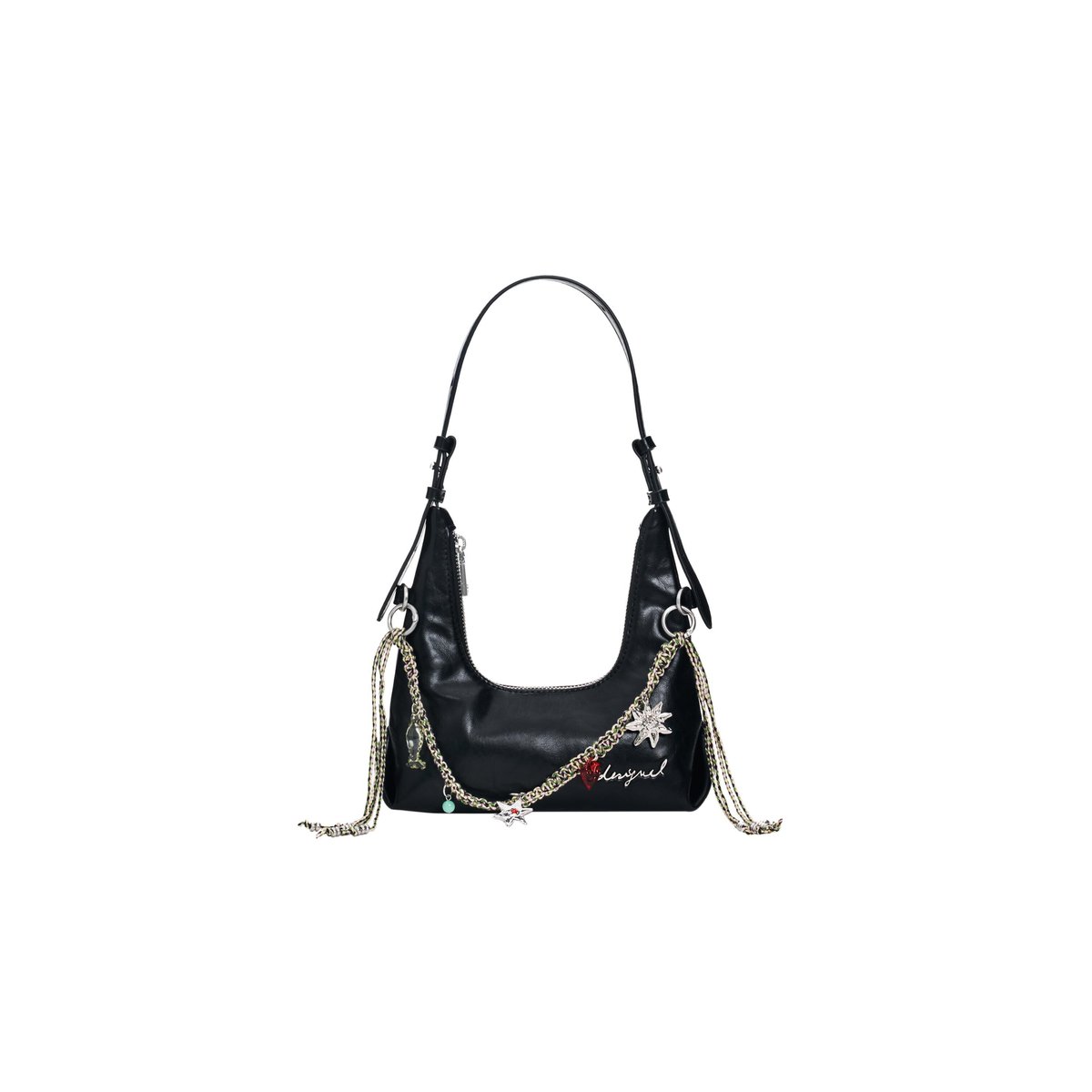 Mini sac charm noir, DESIGUAL