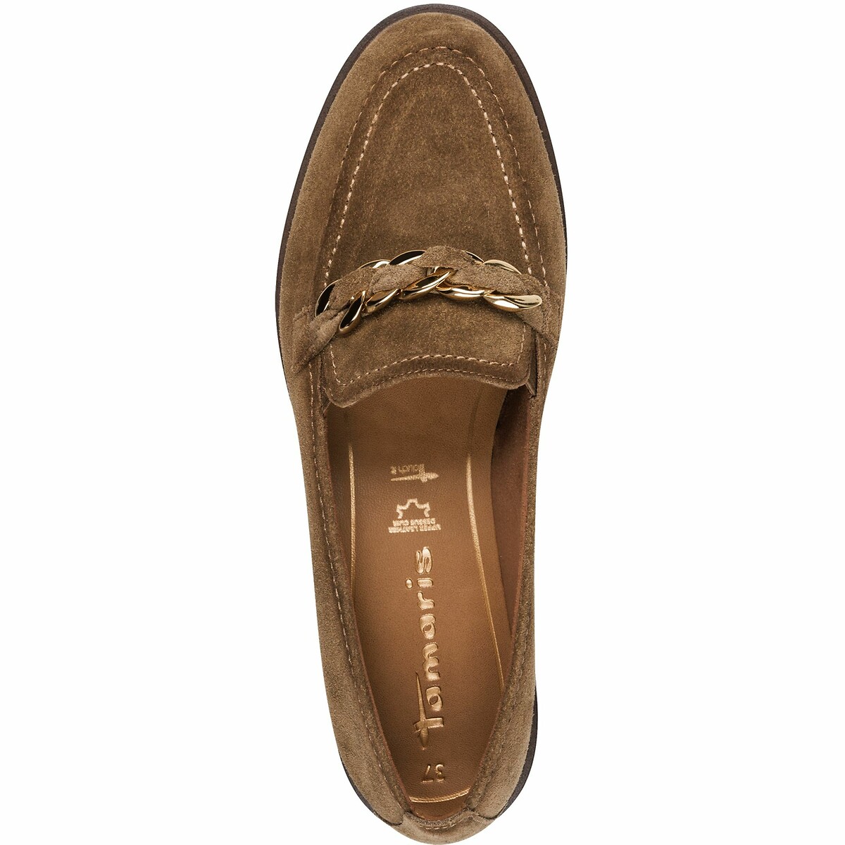 Leather Loafers camel, TAMARIS