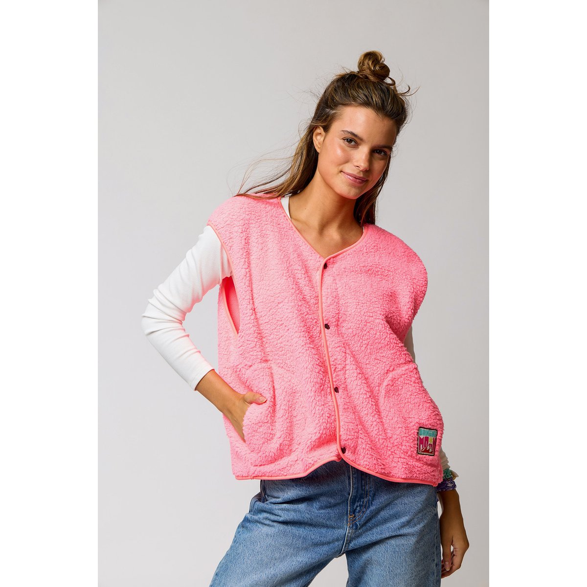 Gilet Yaqui - IGLOO rose, BANANA MOON