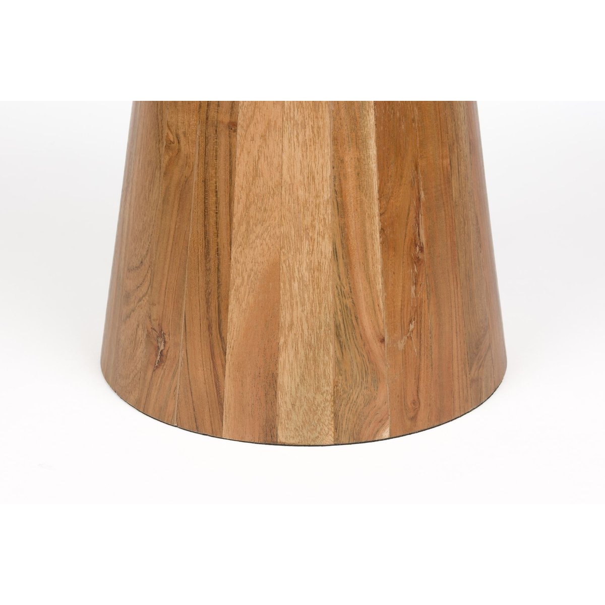 Table basse design ronde en bois, L.50 bois, BOITE A DESIGN