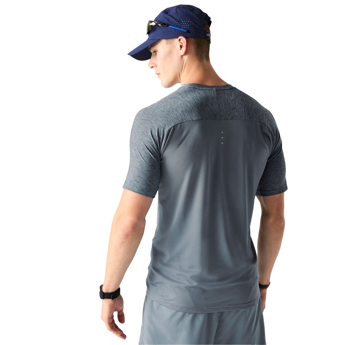 T-shirt uni manches courtes POWER UP bleu gris, DARE 2B