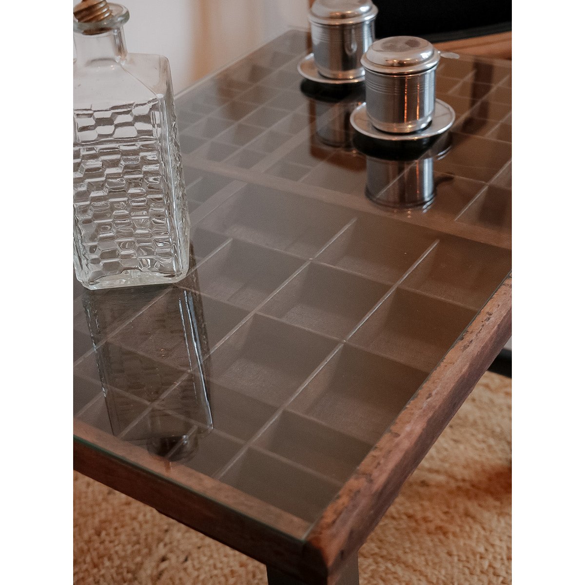 Table basse en bois Donna N°633 - Bon état noir, DEBONGOUT