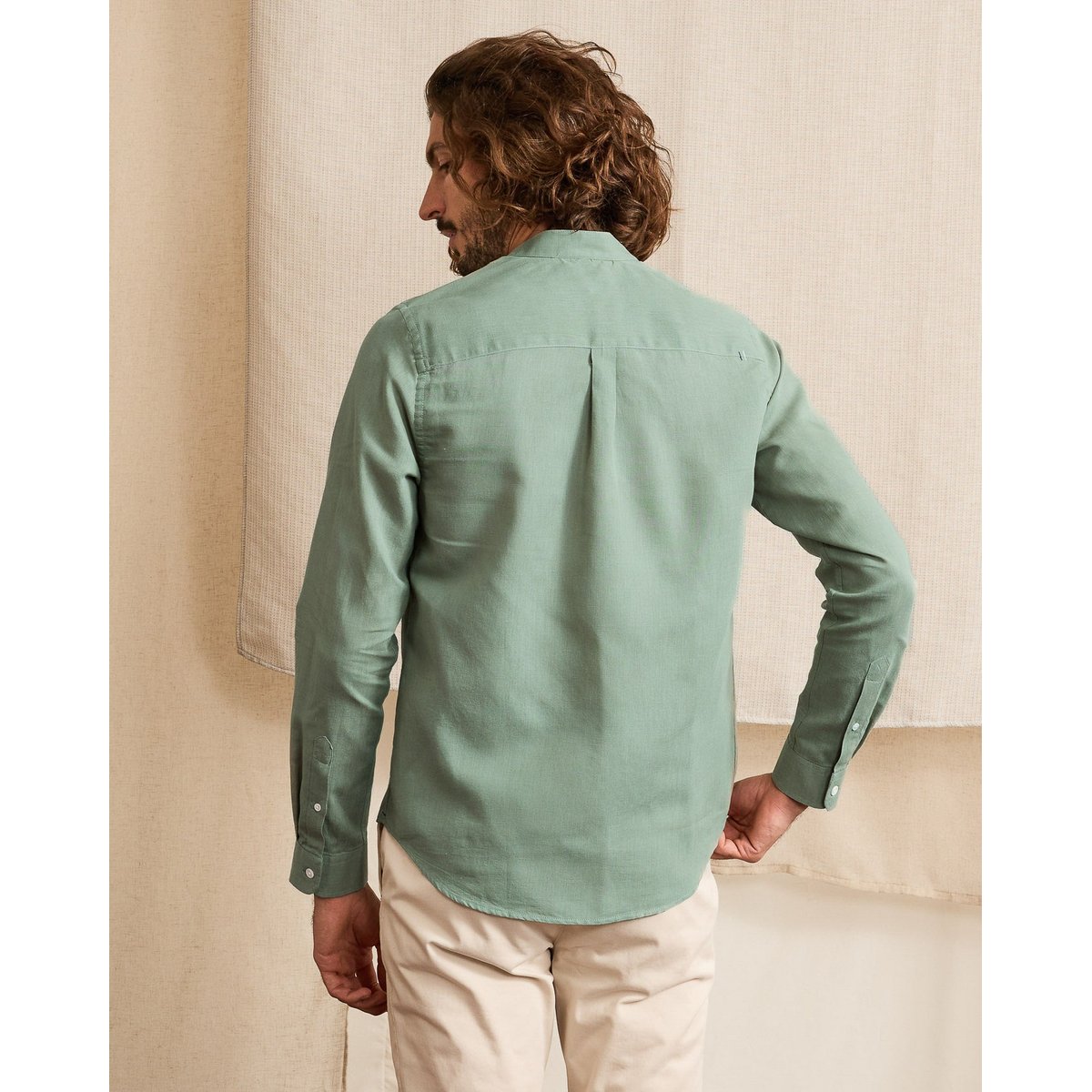 Chemise CHIAVARI vert clair, FAGUO