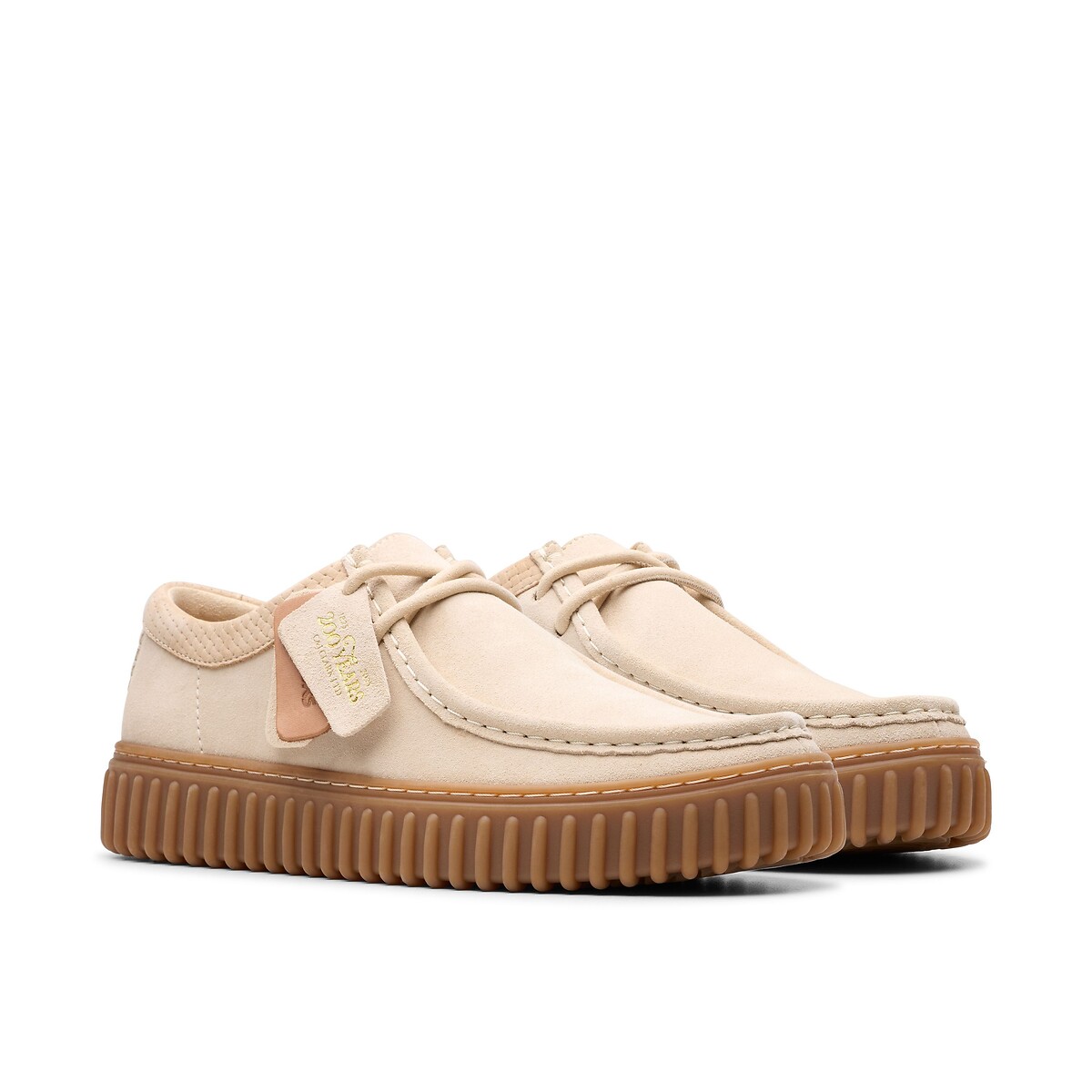 Torhill Suede Brogues ecru , CLARKS