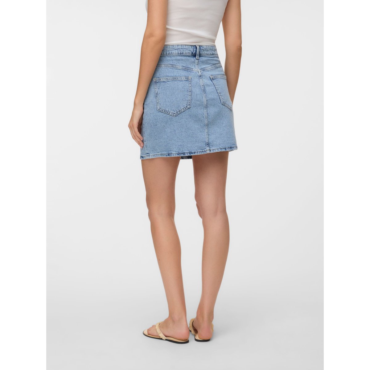 Jupe En Denim light blue denim, VERO MODA