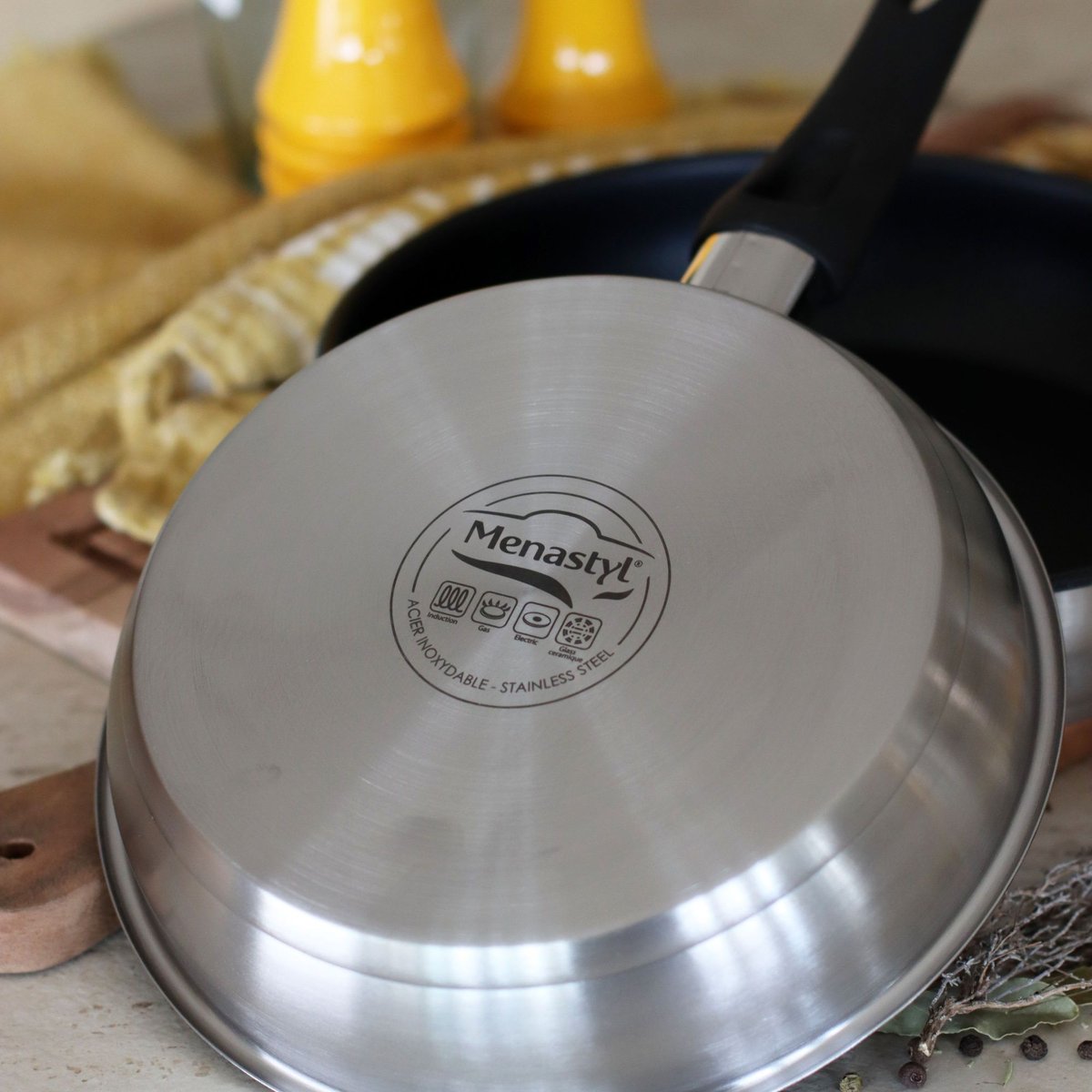 Poêle en acier inoxydable, FIRST inox, MENASTYL