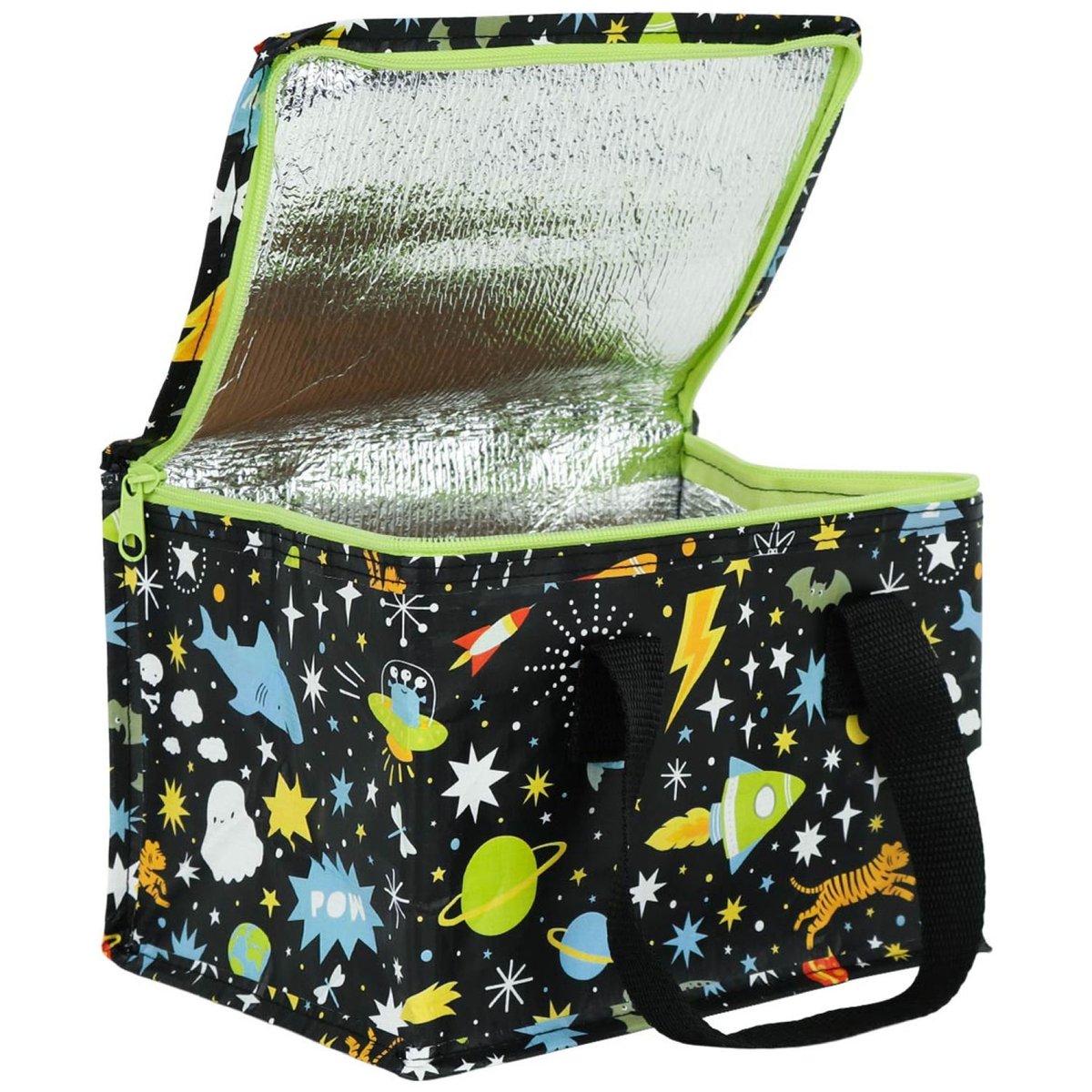 Sac repas isotherme enfant 5,5 L noir galaxie, A LITTLE LOVELY COMPANY