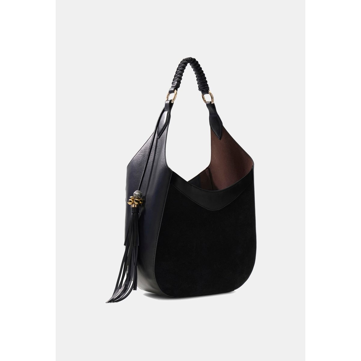 Sac Hobo Nina À Franges noir, GUESS