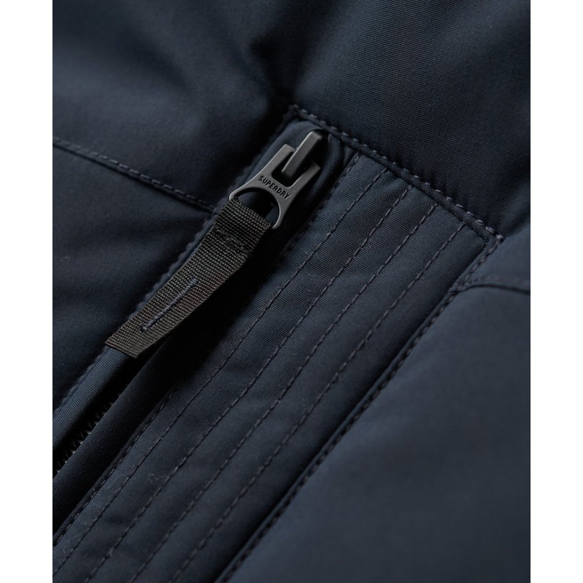 Parka matelassée à capuche City Wind bleu marine éclipse, SUPERDRY