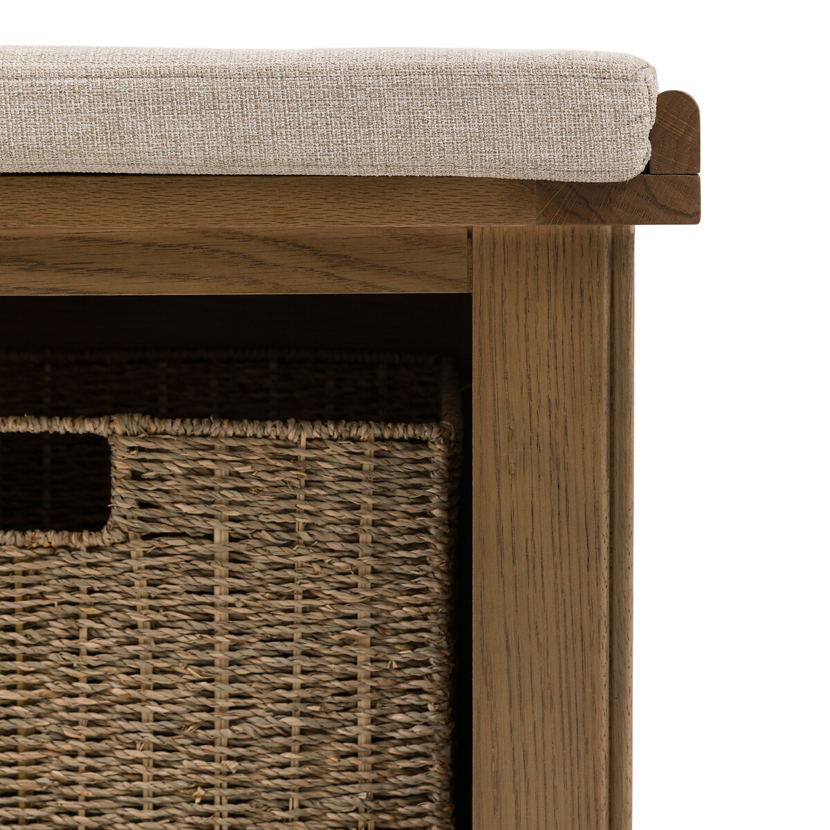 Toledo Oak Hallway Bench natural oak, SO'HOME