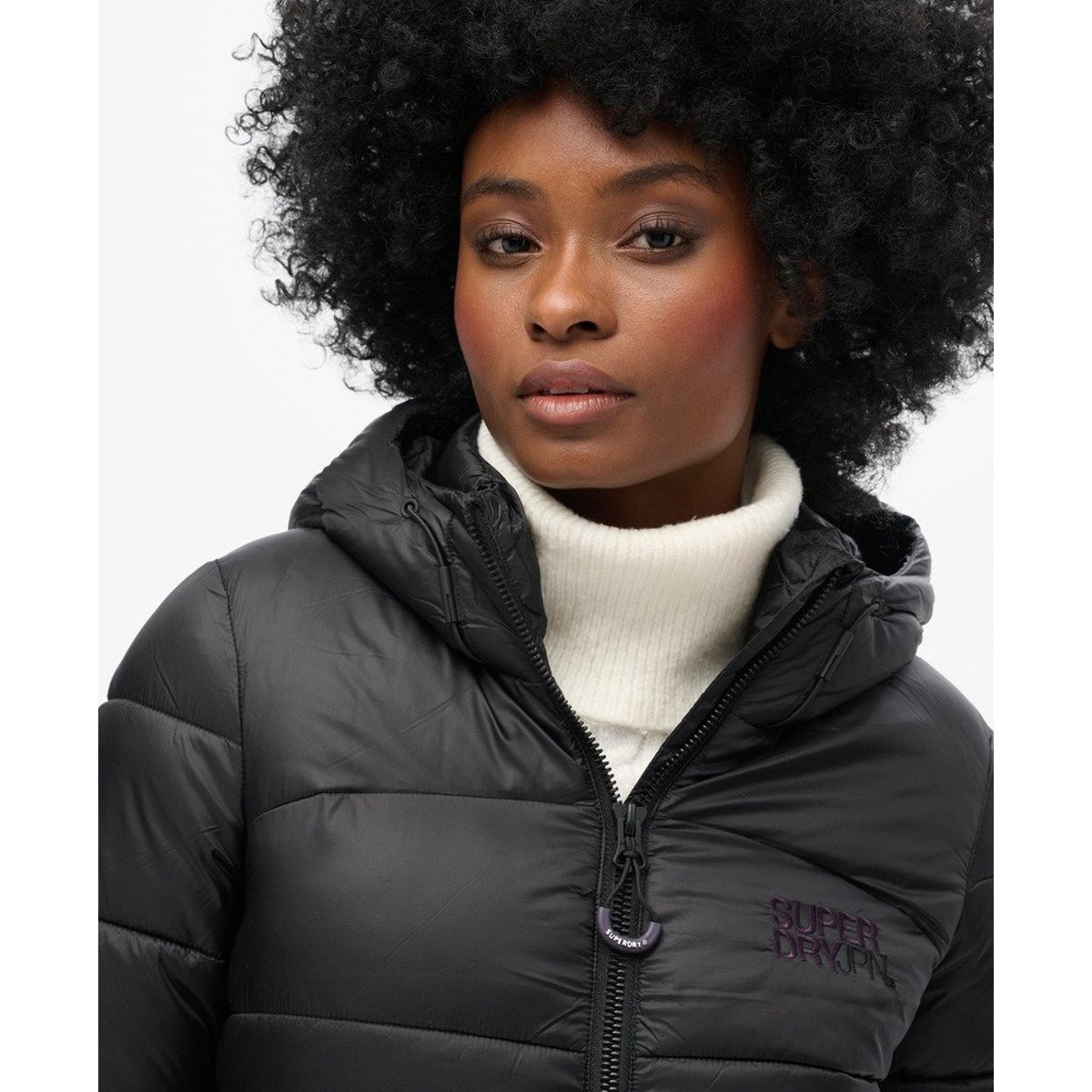 Veste aviateur rembourrée Sports noir, SUPERDRY