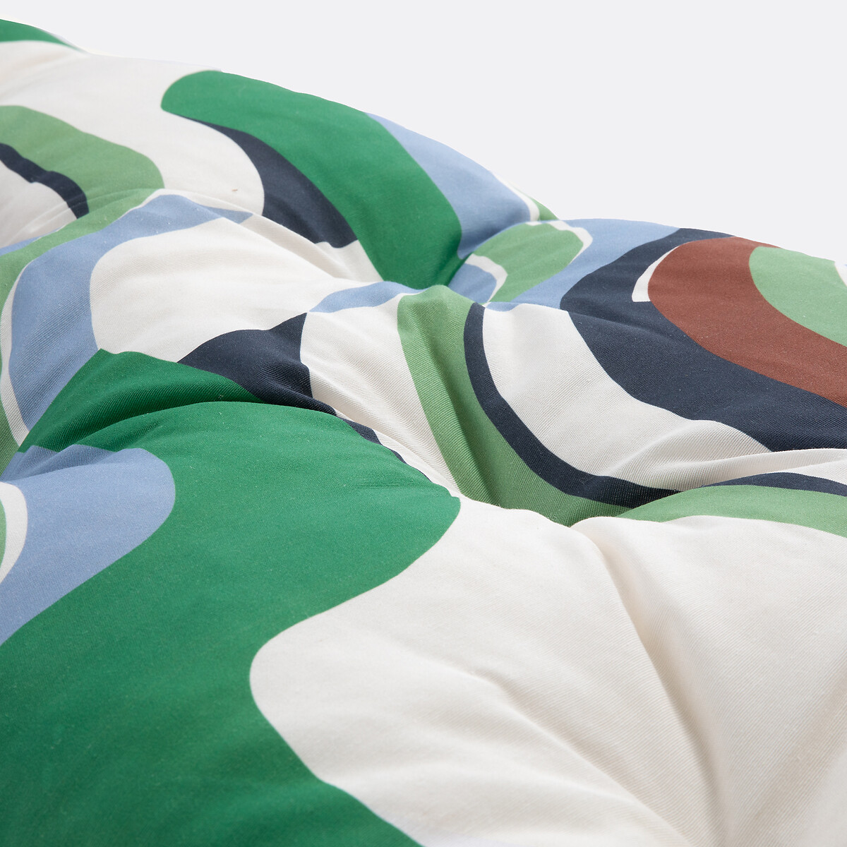 Matelas de sol d'extérieur, 120 x 60 cm, imprimé géométrique, SONGE vert, MAPOÉSIE X LA REDOUTE INTÉRIEURS