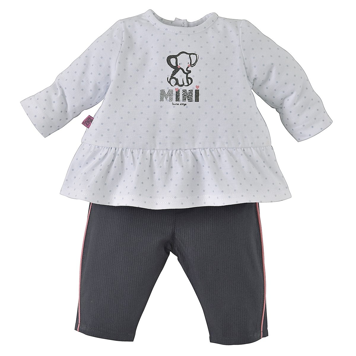 Ensemble pantalon fille anthracite gris, SUCRE D'ORGE