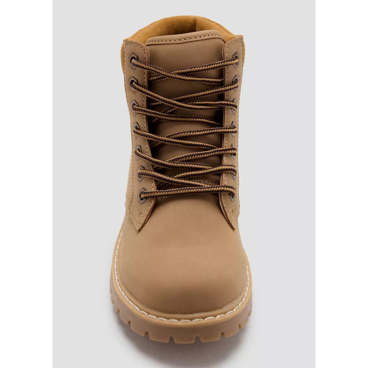 Bottes de montagne lacets marron moyen, MANGO KIDS