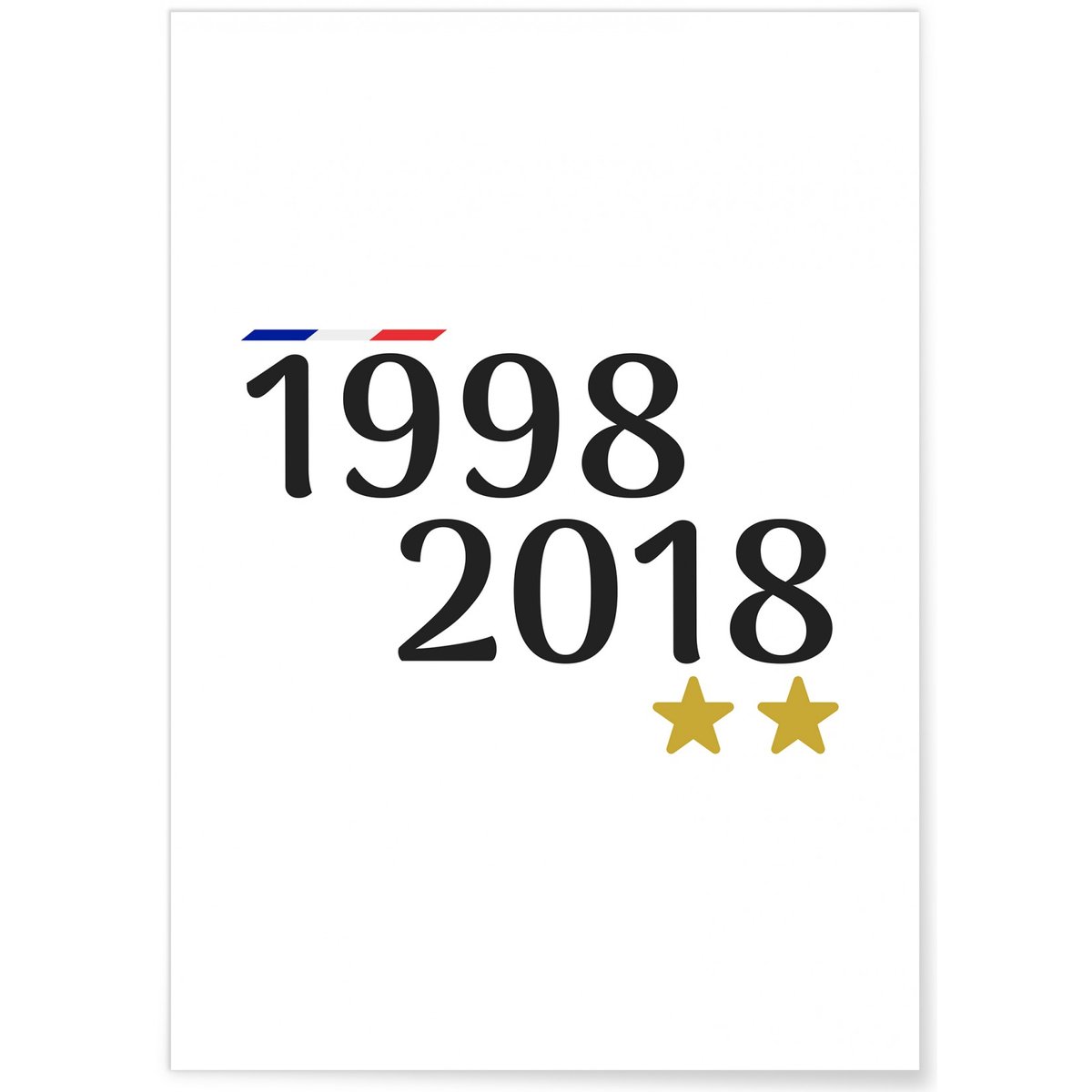 Affiche 1998-2018 blanc, L'AFFICHERIE