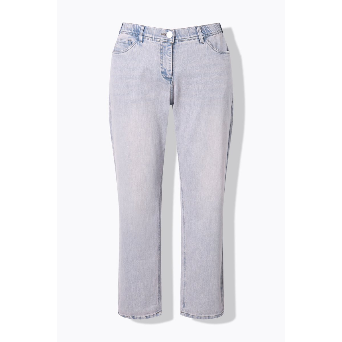 Jean Boyfriend en denim coloré bleu clair, ULLA POPKEN