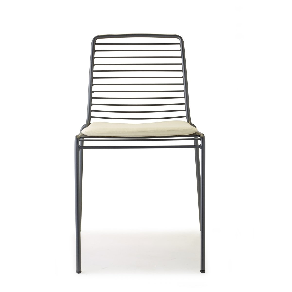 Chaise de jardin empilable en métal (lot de 2), SUMMER gris, SCAB DESIGN