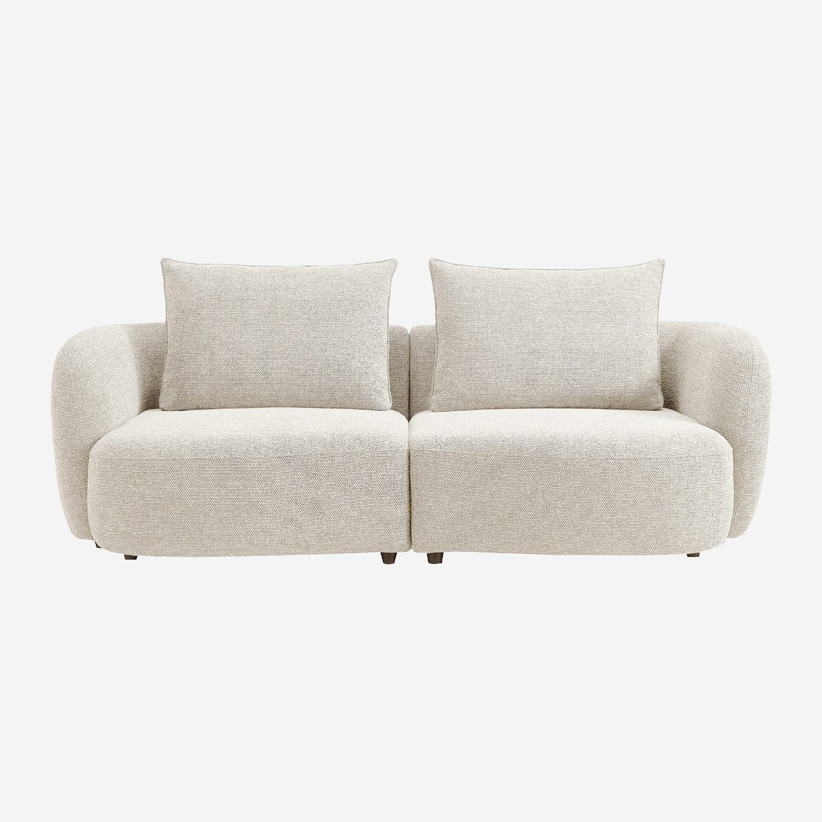 Canapé en tissu garni de plumes CAPRI beige, HABITAT