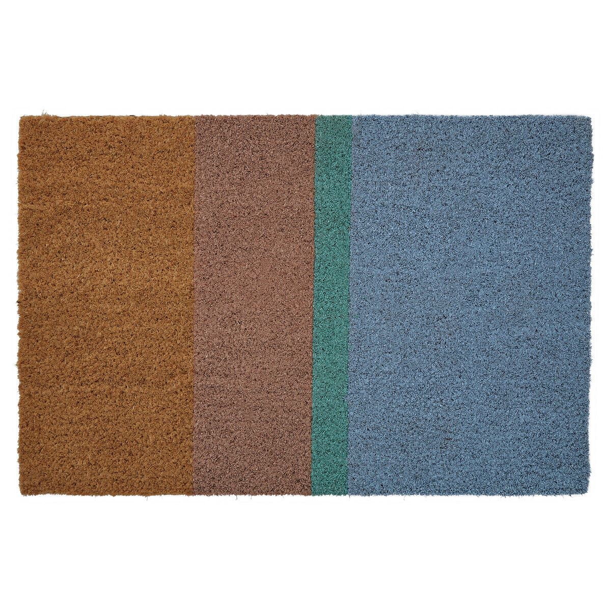 Japandi Stripe Coir Doormat multi-coloured, SO'HOME