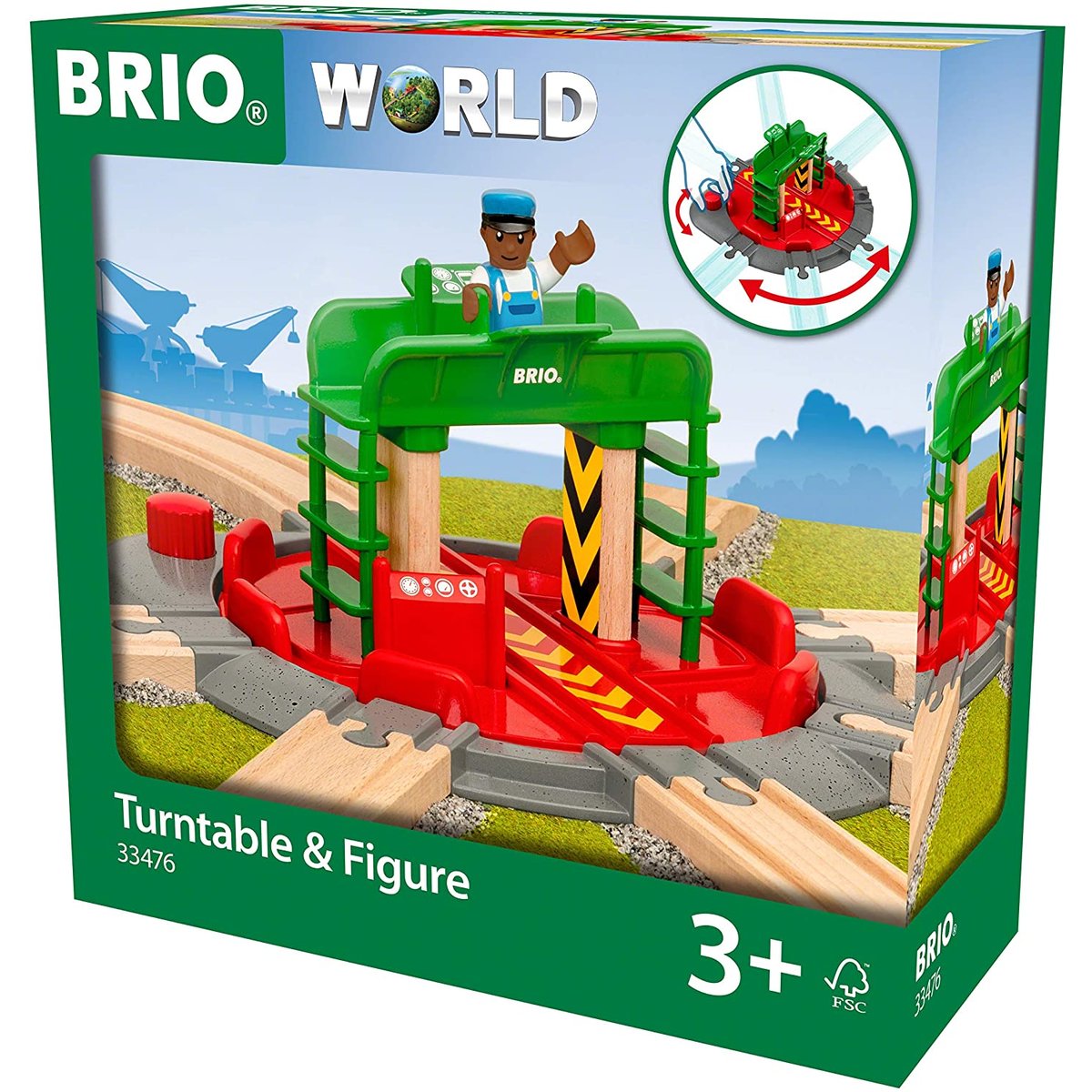 Plaque Tournante Et Personnage multicolore, BRIO