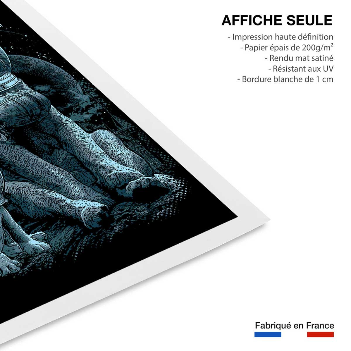 Affiche enfant la maison nous manquait affiche seule, HEXOA