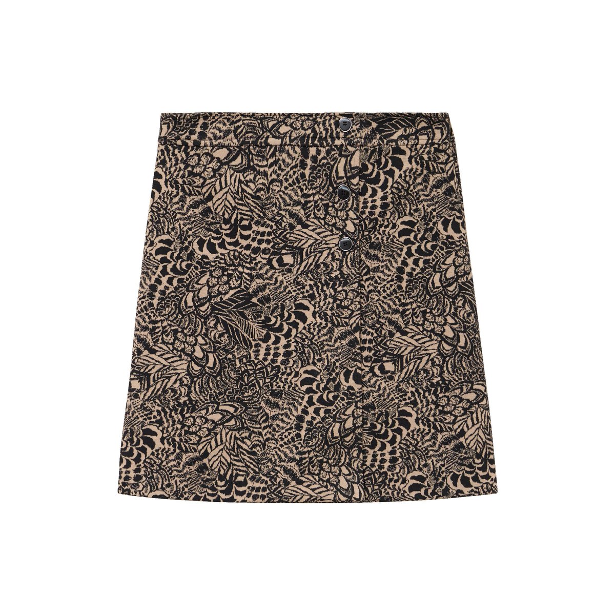 Jupe jacquard taille standard beige, BREAL