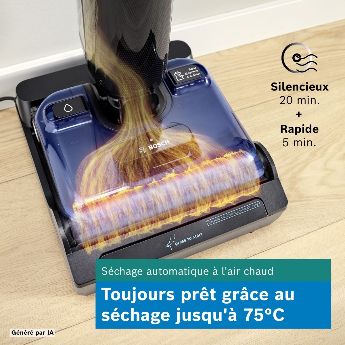 Aspirateur laveur Série 6 BHF61BX couleur unique, BOSCH