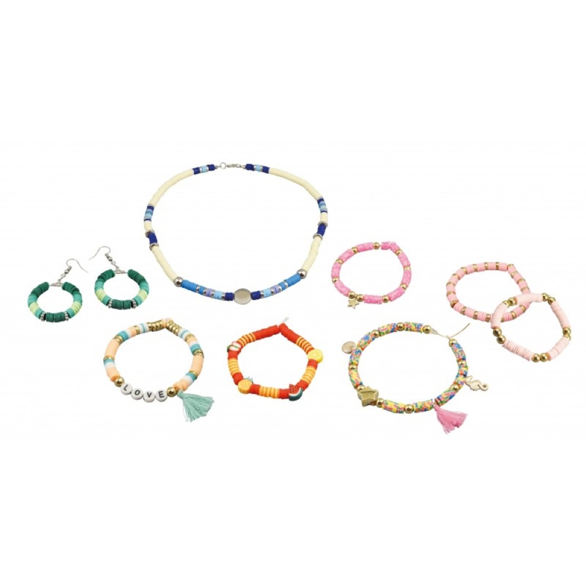 Kit Créatif - Bijoux Heishi rose, BUKI FRANCE