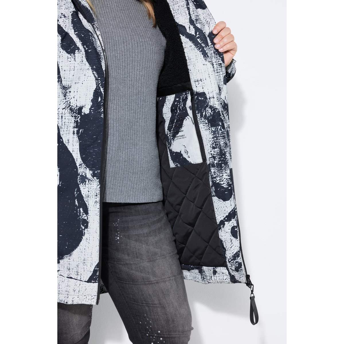Manteau technique HYPRAR, coupe évasée gris moyen, ULLA POPKEN