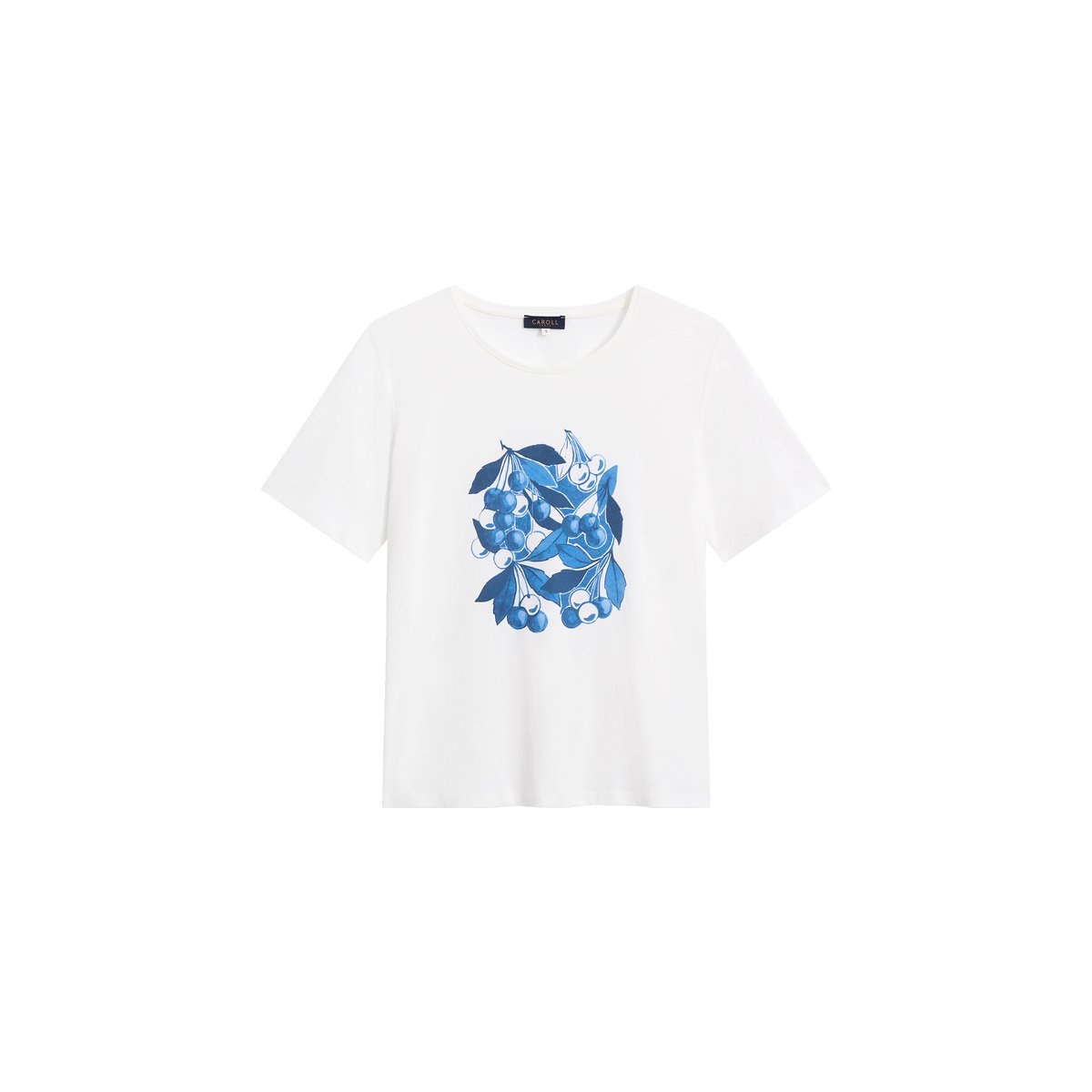 T-shirt droit col rond T-SHIRT TIM-CHERRY bleu foncé, CAROLL